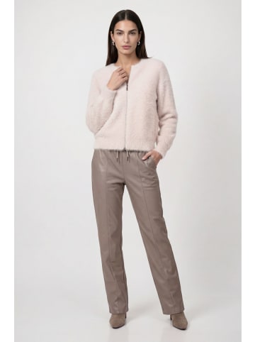 monari Strickjacke mit Rundhalsausschnitt und 2-Wege-Reißverschluss in Rosewater