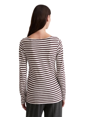 Marc O'Polo Ringel-Longsleeve regular in Dark Red