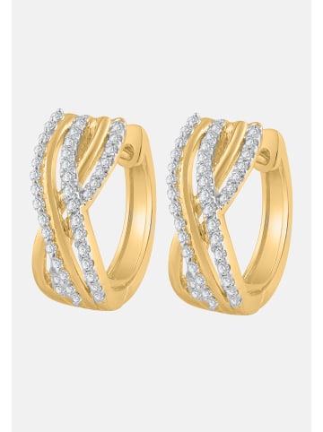 Diamant Exquis Ohrringe aus 375 Gelbgold mit Diamant