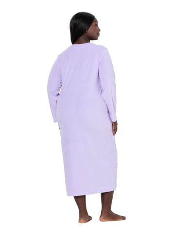 Ulla Popken Bademantel in zartes lavendel