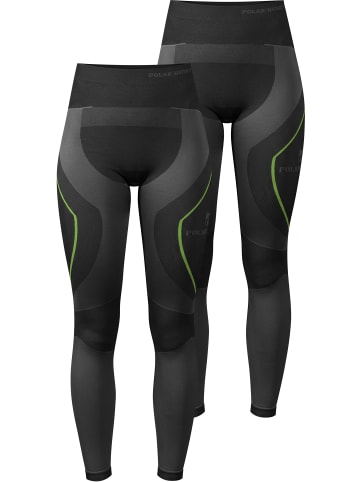 normani 2 x Thermounterhose Lange Skiunterwäsche für Damen in Grün
