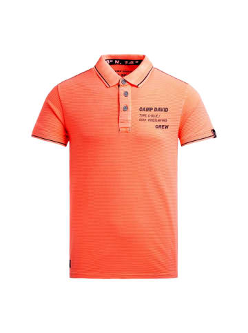 CAMP DAVID  Poloshirt 'Windsurfing' in orange