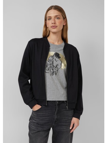 s.Oliver Sweatshirt Jacke in 9999_schwarz