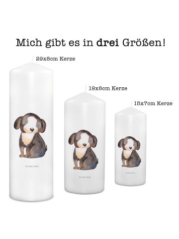 Mr. & Mrs. Panda Kerze Hund Entspannen ohne Spruch in Weiß