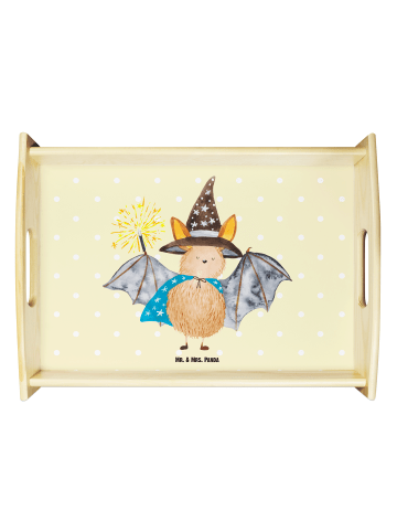 Mr. & Mrs. Panda Tablett Fledermaus Zauberer ohne Spruch in Gelb Pastell