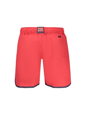 NORWAY 1963 Rot Polyamid Herren Bade Shorts