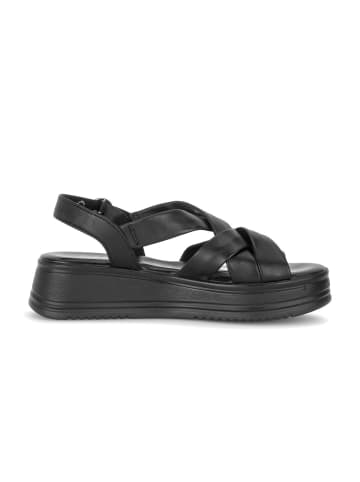 Gabor Plateau Sandalen in schwarz