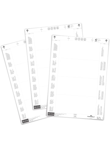 Durable Einsteckschild für Logistiktasche 150x67mm weiß Beutel Packung mit 80 Stück