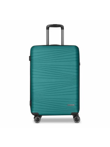 Franky Dallas 3.0 4 Rollen Trolley M 65 cm mit Dehnfalte in turquoise