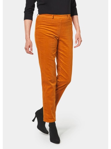GOLDNER Cordhose LOUISA Supersofte Cordhose LOUISA mit aufwendiger Schnittführung in bernstein