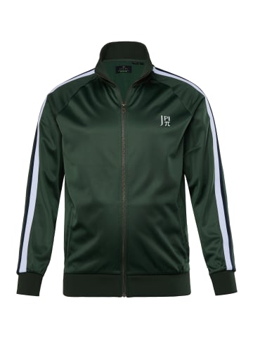 JP1880 Sweatjacke in dunkelgrün