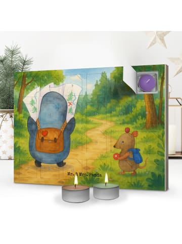 Mr. & Mrs. Panda Adventskalender Pinguin & Maus Wanderer Design ... in Weiß