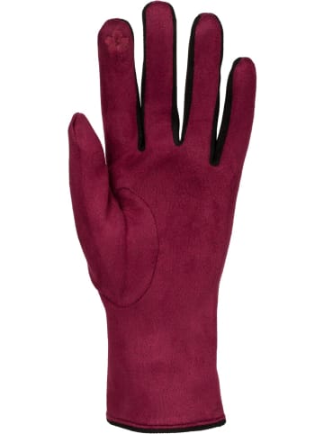 styleBREAKER Touchscreen Handschuhe in Bordeaux-Rot