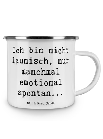 Mr. & Mrs. Panda Becher Spruch Emotionen ausdrücken mit Spruch in Weiß