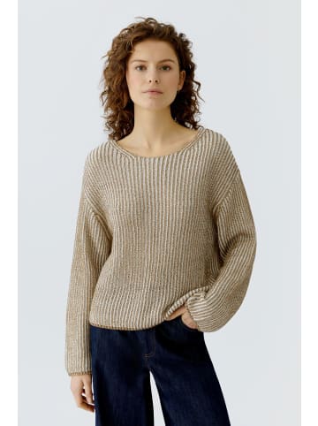 Oui Pullover in lt camel white