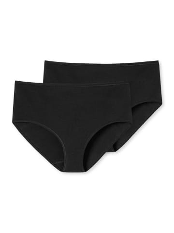 Schiesser Slip 2er Pack in Schwarz