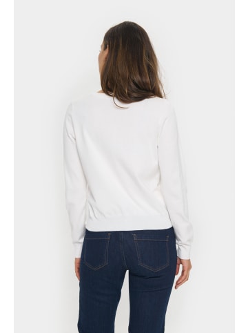 SAINT TROPEZ Strickjacke ValentinaSZ Gerade Passform in Ice