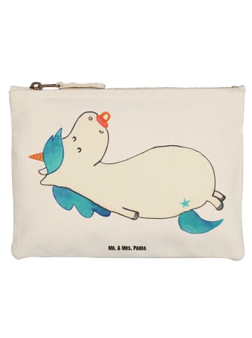 Mr. & Mrs. Panda Kosmetikbeutel Einhorn Schnuller ohne Spruch in Weiß