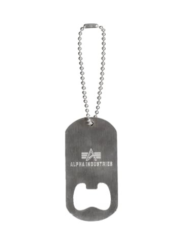 Alpha Industries Schlüsselanhänger 'Bottle Opener Keychain' in silberfarben