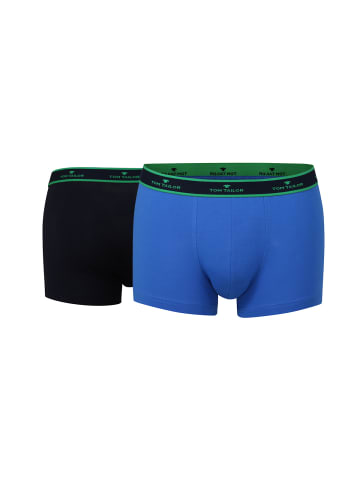 Tom Tailor Boxershort 2er Pack in Blau/Schwarz