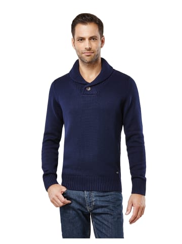 Vincenzo Boretti Pullover tailliert in dunkelblau