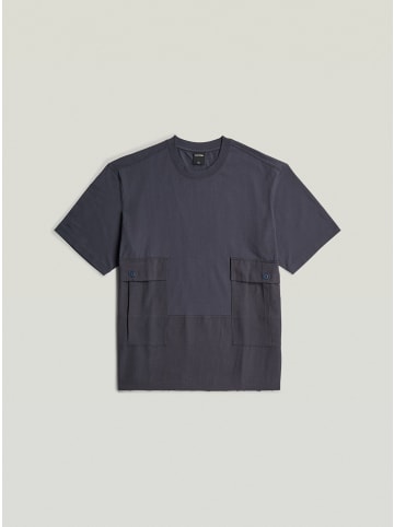 Utility Fabric Mix T-Shirt petrol