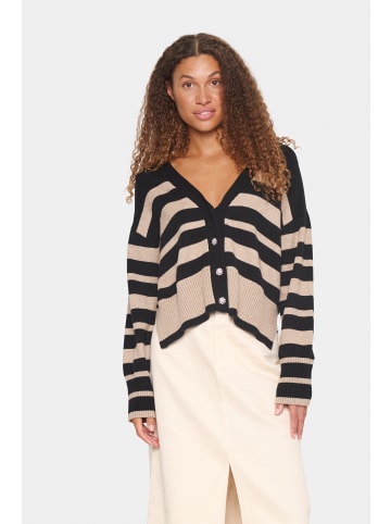 SAINT TROPEZ Strickjacke InetteSZ Oversize fit in Black