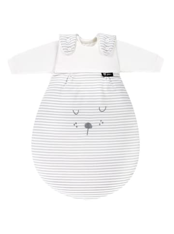 Alvi Baby-Mäxchen 3-tlg. - Faces Stripes Grey - in weiss,grau,motiv