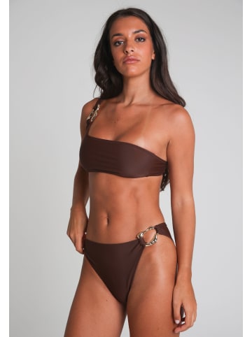 Moda Minx Bikinioberteil Irregular Hoop in Brown