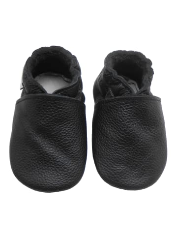 Bemesu Baby Krabbelschuhe aus Leder, weiche Lauflernschuhe mit rutschfester Sohle 