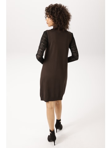 Aniston CASUAL Strickkleid in braun