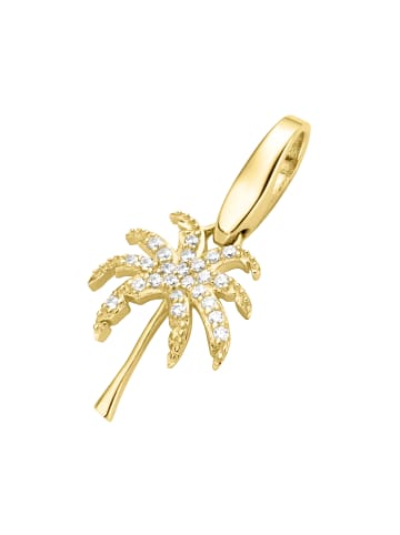 Giorgio Martello Milano Charm Palme Mit Zirkonia, Vergoldet in Gold