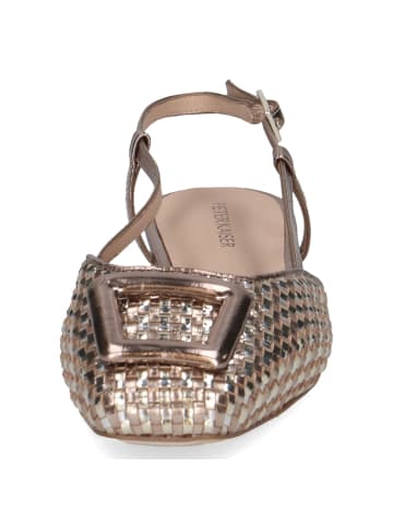 Caprice Ballerinas in Gold