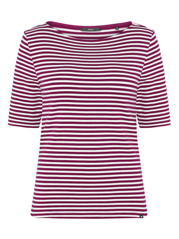 Zero  Ringelshirt mit U-Boot Ausschnitt in Pink/Cream