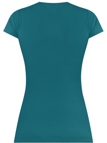 normani Figurbetontes T-Shirt mit V-Ausschnitt Siena in Blau