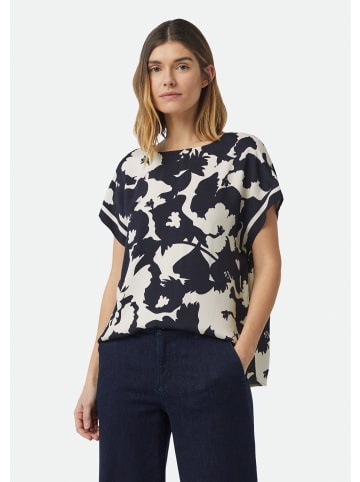 comma Bluse kurzarm in Blau