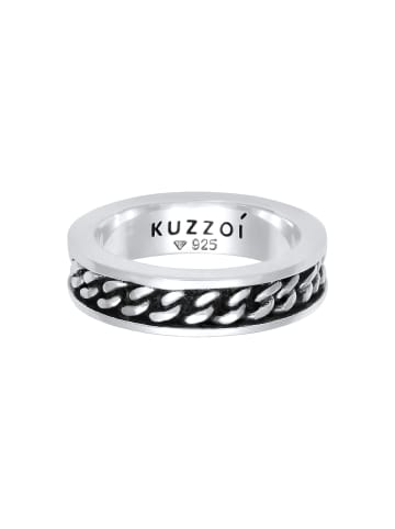 KUZZOI Ring für Herren in silber