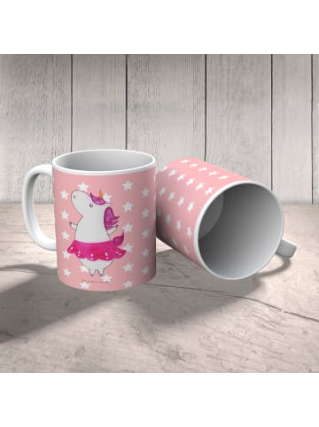 Mr. & Mrs. Panda Kindertasse Einhorn Ballerina ohne Spruch in Rot Pastell