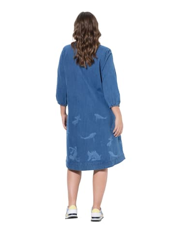 LAURASØN Kleid in blue denim