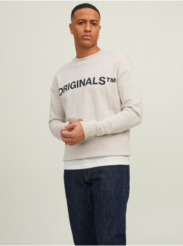 Jack & Jones Basic Sweater Langarm Shirt Rundhals Pullover in Sand