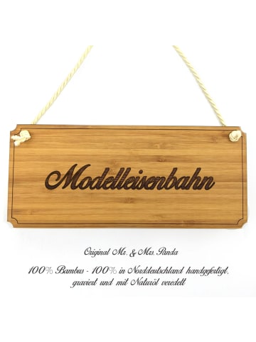 Mr. & Mrs. Panda Schild Modelleisenbahn mit Spruch in Keine Angabe