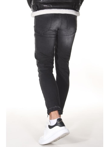 Bright Jeans Ankle-Jeans in schwarz