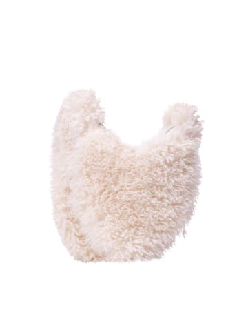myMo Damen Tasche Mit Teddyfell in CREME
