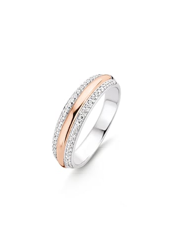 Ti Sento Milano Ring "Zirkonia bicolor rosè" in Silber