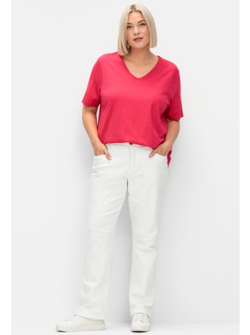 sheego T-Shirt in sorbet pink