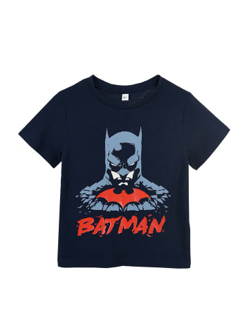 Batman T-Shirt DC Kurzarm in Dunkel-Blau