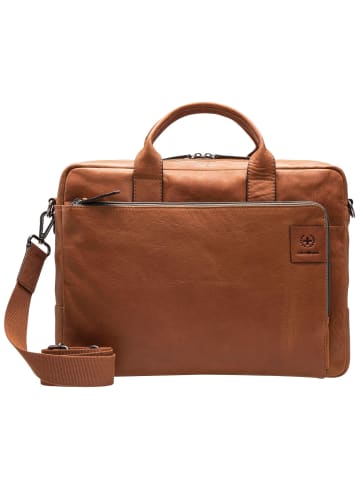 Strellson Hyde Park Charles Aktentasche Leder 39 cm Laptopfach in cognac
