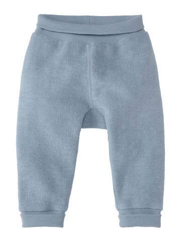 Hessnatur Wollfrottee-Hose in helles jeansblau
