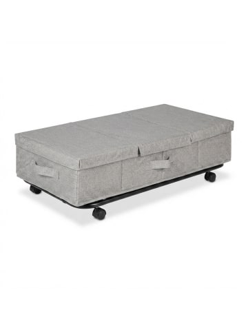 relaxdays 2 x Unterbettkommode in Grau - (B)80 x (H)20 x (T)40 cm