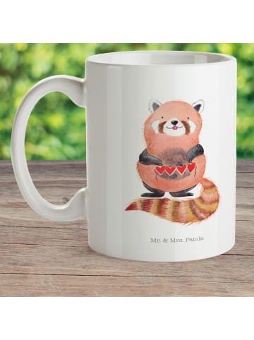 Mr. & Mrs. Panda Haferl Roter Panda ohne Spruch in Weiß